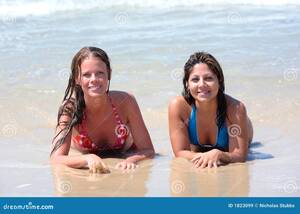 bahamas beach sex voyeur - Two Attractive Young Women Lying on a Sunny Beach Near the Water Stock  Image - Image of spain, bodies: 1823099