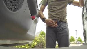 horny jerking - Horny guy jerking off by his car - gay porn at ThisVid tube