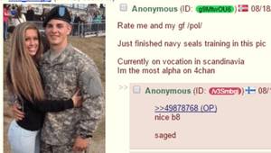 Army Girlfriend Makes Porn - So this guy for on 4chan to brag about his hot girlfriend.