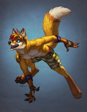 Furry Banana Porn - Another by-the-hour commission, this time for foxlightning of FA. It's not  a banana, nor is it cheese. But instead it's a lovely jumping fox! 10 hour  in.