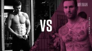 Gay Muscle Porn Justin Timberlake - Battle of the Bulge: Justin Timberlake vs. Adam Levine at Mr. Man