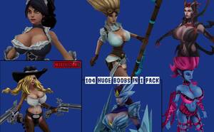 Heroes Of Newerth Tits - League of Legends: big tits skins pack