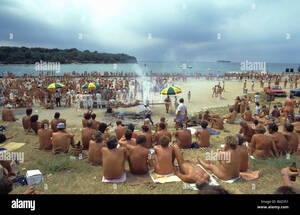 fkk nudist beach gallery - Croatia Europe Istria Vrsar barbecue naturism tourists people nude FKK  nudism Nudismus nudists camping c Stock Photo - Alamy