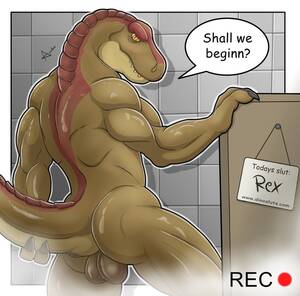 Furry T Rex Porn - Rule 34 - 1boy anthro anus aradon aradonsfw ass balls dinosaur furry  looking at viewer male male only muscles no humans nude presenting reptile  scalie shower slit pupils solo solo male text