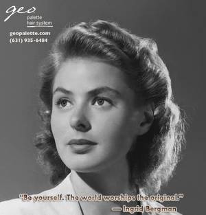 Ingrid Kavelaars Porn - We've come a long way, #Ingrid #Bergman. By #Jude