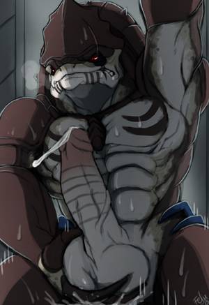 Mass Effect Krogan Porn - e621 2015 abs alien balls big_balls big_penis cum erection felixfellow  humanoid_penis krogan male markings mass_effect muscular