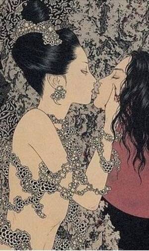 Japanese Lesbian Art Porn - Asian lesbian fantasy . Sex photo.
