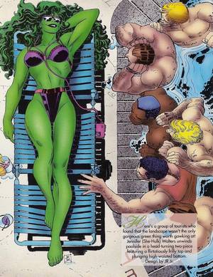 Johnny Storm And She Hulk Porn - She Hulk, Marvel Swimsuit Special