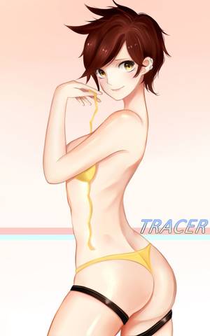 anime anal double penetration - Overwatch, Tracer, by chu