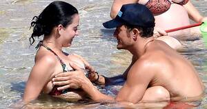 Katy Perry Hot Tits - Orlando Bloom Grabs Katy Perry's Boobs During Beach Vacation | Us Weekly