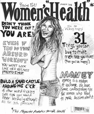 Fake Interracial Porn Magazine Covers - Satiricial Cover Makes Fun of Women's Magazine Tropes - ATTN: