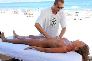 naked massage on the beach - Beach massage nude wife