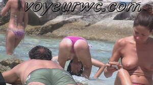 french voyeur nudes - Voyeur WC: NudeBeach France 3 (Many naked girls show their assets by the  sea in voyeur nude beach)