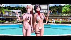 hentai bikini pool swing - MMD R18 Bikini-NUDE Mikasa Ackerman adult Angela Balzac R18 - XVIDEOS.COM