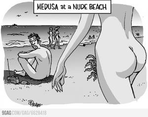 cartoon medusa nude - Medusa at a Nude Beach, via ComicsOdissey