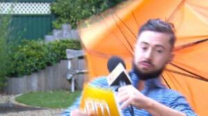 Deric Porn - TV3 weather presenter Deric O h'Artagain gets more than he bargained for as  he's blown away on live TV as rain and wind returns | The Irish Sun