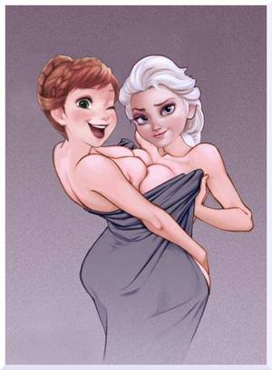 Frozen Porn Drawings - Anna and Elsa from Frozen.