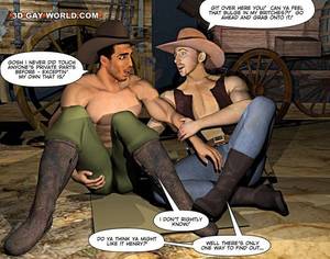3d Gay Cowboy Porn - A good wild west gay ride in these gay male cartoons. - Picture 7