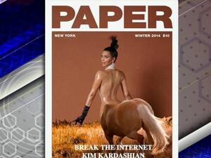 Kim Kardashian Porn - Kim Kardashian's History With Showing Nudity in Magazines - ABC News