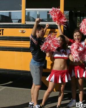 cheerleader upskirt on bus - Three slutty cheerleaders starting a fervent orgy in the school bus Porn  Pictures, XXX Photos, Sex Images #2521706 - PICTOA