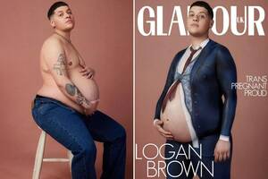 can a shemale get pregnant - Fashion magazine cover featuring pregnant transgender man Logan Brown  sparks outrage : r/AnythingGoesNews