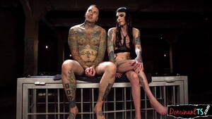 dominant tranny shemale tattooed - Tattooed ts domina anally punishing her sub | xHamster