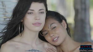 asian glamour lesbian - Petite Asian and Russian teen lesbians outdoor posing - XVIDEOS.COM