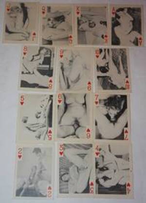 1950s Porn Playing Card - Deck Of Pornographic Playing Cards, Circa 1940s Or 1950s -