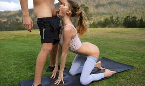 Hd Yoga Porn - The girl decided to do passionate sex yoga in nature - free porn HD