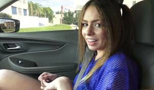 First Car Porn - In the car, the girl opened her mouth and made a first-person blowjob  before sex - free porn HD