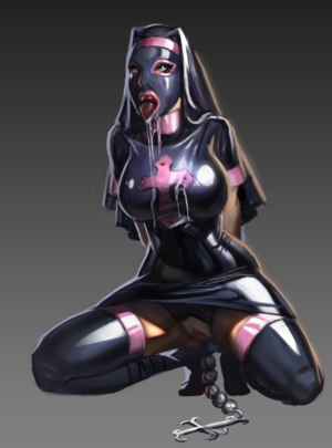 latex nun porn - Latex Nun Commission by 10DSketches - Hentai Foundry