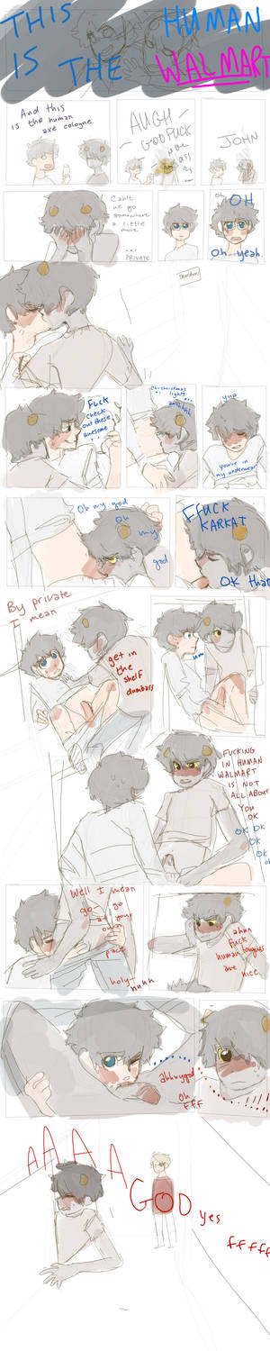 Homestuck Funny Porn - Another silly willy homestuck porn comic. This time with more walmart  action!