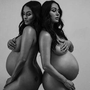 Brie Bella - Nikki and Brie Bella Pose for Nude Pregnancy Photos Together | Life & Style