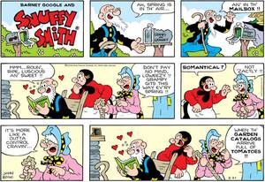 Non Sequitur Cartoon Porn - In panel 5, Loweezy lets it slip that her fragile romantic life with  husband Snuffy is held together by porn almost as ...