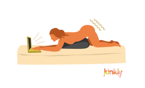 Flat Anal Sex Laying Down - Browse and Buzz Position - Image and Instructions from Kinkly