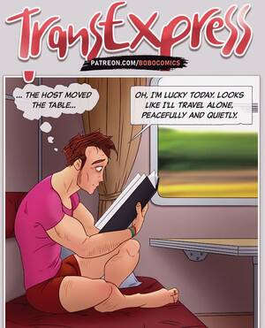 gay tranny cartoons - Bobocomics â€“ Transexpress (Gay Comic) - Porn Cartoon Comics