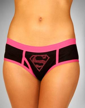 black ouija board panties - DC Comics Supergirl Black Juniors Underwear Boy Brief Panty (Juniors Small)
