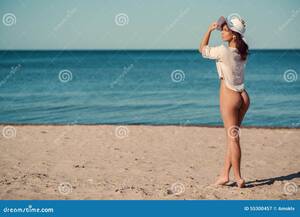 naked tanned beach girls sex - Naked Woman Posing on the Beach Stock Image - Image of posing, evening:  55300457
