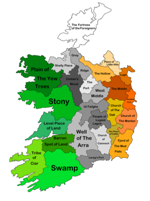 Ireland - Map of Ireland with countys names after literal translation of them :  r/MapPorn