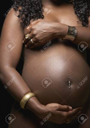 african american pregnant nude - Pregnant Nude African American Woman Stock Photo, Picture and Royalty Free  Image. Image 35735704.