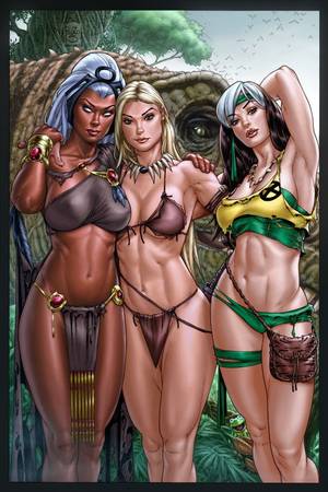 naked girls toon smallville - Storm, Shanna, Rogue Savage Land by *vic55b on deviantART. I wont them all  naked in a hot tub. They all thick as hell.