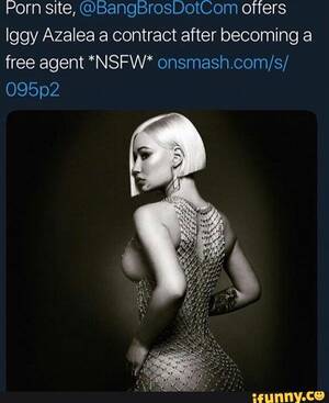 Iggy Azalea Porn Captions - Porn site, @BamgBrosDotCom offers Iggy Azalea a contract after becoming a  free agent *NSFW\