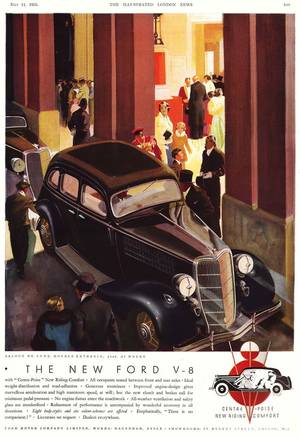 1920s Vintage Car - Famous Car Adverts From 1920-1950