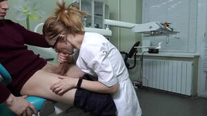 Dentist Blowjob - A female ukrainian doctor with glasses grabbed the patient's cock and began  to greedily give him a hardcore blowjob - XVIDEOS.COM