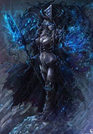 Gothic Art Fantasy Monster Porn - darkbeautyss: â€œLich Queen Jaina by GothmarySkold â€