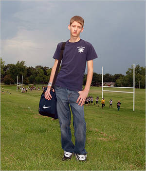 Middle School Gay Porn - Austin, a gay 13-year-old from Oklahoma. Credit Brent Humphreys for The New  York Times