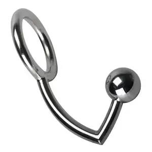 black booty bondage anal - Male Stainless Steel Anal Hook Anus Plug Butt Ball With Penis Ring Chastity  Devices Adult Bondage Bdsm Sex Toy 3 Size - Anal Sex Toys - AliExpress