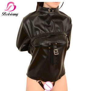 latex sleepsack bondage sex - Sex Wear Leather Straitjacket BDSM Bondage Harness Straight Jacket Sex  Harness Body Women Sex Toys For Couples Adult Game -in Adult Games from  Beauty ...