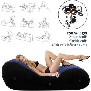furniture for fat people sex - Inflatable Sex Position Sofa With Handcuffs And Leg Cuffs Sex Furniture