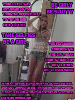 Crossdresser Fantasy Captions Porn - Sissy Pictures every day!